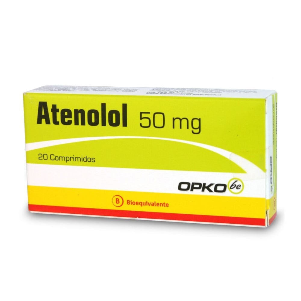 Atenolol 50 mg x 20 comprimidos Farmex-Pluxee-Persistente